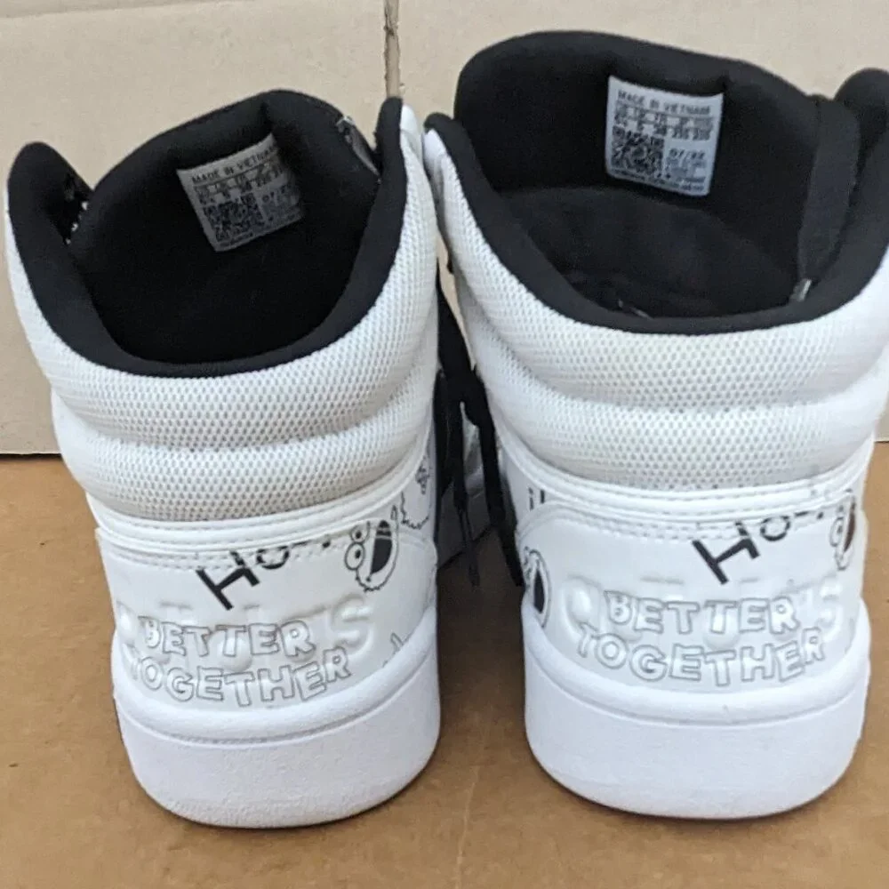 RARE Adidas Hoops 3.0 Mid W Neo Sesame Street  Big Kid Womens 6.5 White . - Picture 9 of 14